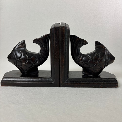 Carved wood fish - carved,