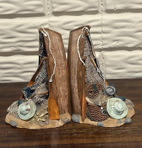 Fisherman bookends - fisherman,