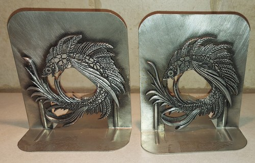 Vintage pewter fancy - pewter, fish